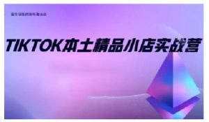 TikTok本土精品小店出海实战营,从入门到高阶,不止0-1!-七七项目网