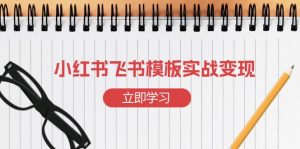 小红书飞书 模板实战变现:小红书快速起号,搭建一个赚钱的飞书模板-七七项目网