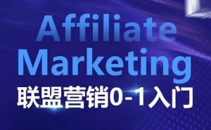 Affiliate Marketing联盟营销0-1入门,联盟营销基本逻辑 联盟平台逻辑及联盟客逻辑全面详解-七七项目网