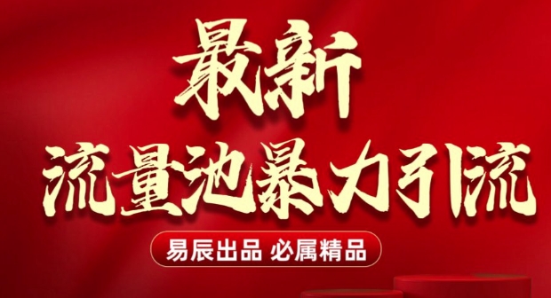 最新“流量池”无门槛暴力引流(全网首发)日引500+-七七项目网