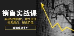 销售实战课,突破销售困扰,建立信任,挖掘痛点,塑造价值,轻松成交客户-七七项目网