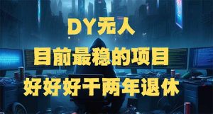 DY无人,目前最稳的项目,矩阵放大边旅游边赚钱,好好好干两年退休-七七项目网