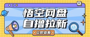 全网首发悟空网盘云真机自撸拉新项目玩法单机可挣10.20不等-七七项目网