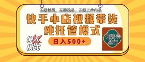 快手小店托管代运营 全程无需操作 二八分成 月入5000+-七七项目网
