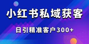 2025最新小红书平台引流获客截流自热玩法讲解，日引精准客户300+-七七项目网