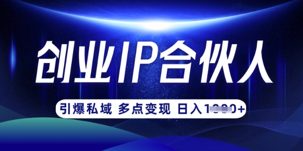 云帆·创业ip合伙人打造3.0，从0到1教你做网创，实现月入过W-七七项目网