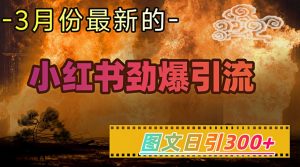 小红书超劲爆引流手段，图文日引300+轻松变现1W-七七项目网