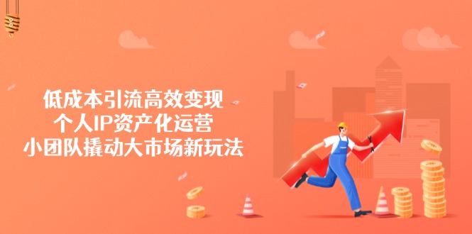 低成本引流高效变现，个人IP资产化运营，小团队撬动大市场新玩法-七七项目网