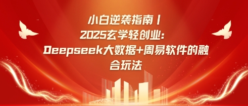 小白逆袭指南，2025玄学轻创业：Deepseek大数据+周易算法的融合玩法-七七项目网