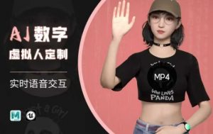 Ai数字人虚拟(智能体)实时语音交互特训营,自行定制超写实角色AI数字人交互技术-七七项目网