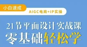 AIGC电商必备实操21节平面设计实战课，教你玩转AI-七七项目网