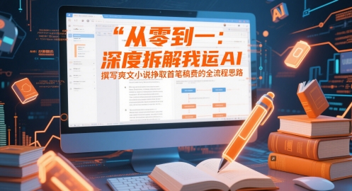 从零到一：深度拆解我运用AI撰写爽文小说挣取首笔稿费的全流程思路-七七项目网