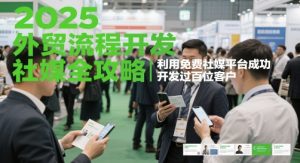 2025外贸流程开发社媒全攻略，利用免费社媒平台成功开发过百位客户-七七项目网