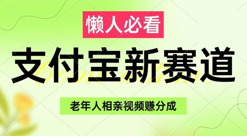 支付宝新赛道，利用老年人相亲视频，挣分成收益，轻松月入过W，操作简单-七七项目网