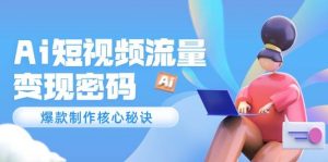 Ai短视频流量密码，爆款制作核心秘诀，120万案例深度解析-七七项目网