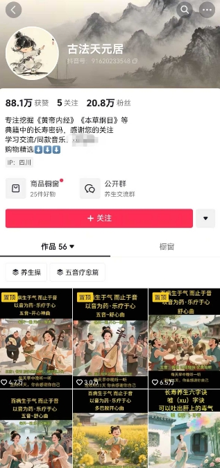 古法五音养生教程，五音疗愈的视频的制作方法，2-4小时就能学会，作者10天涨粉10W-七七项目网