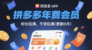 拼多多年费会员,实经验分享操,时长拉满,干货拉满(更新6月)-七七项目网