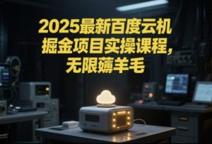 2025最新百度云机掘金项目实操课程单窗口保底5-10元月收益单窗口150+【揭秘】-七七项目网