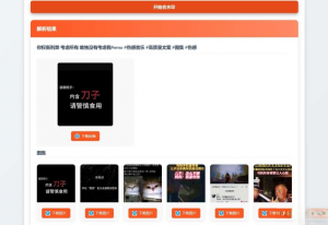 聚合短视频解析去水印源码（有后台）自适应双端-七七项目网