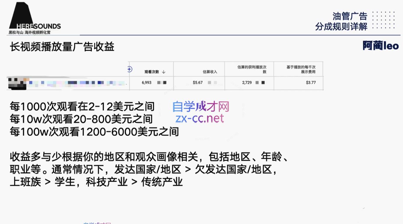 阿蔺Leo·跨境油管视频YouTube实训营(更新2025)-七七项目网