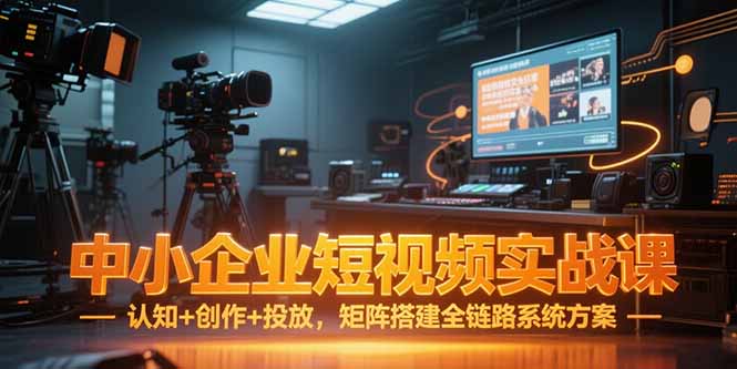 中小企业短视频实战课，认知+创作+投放，矩阵搭建全链路系统方案-七七项目网