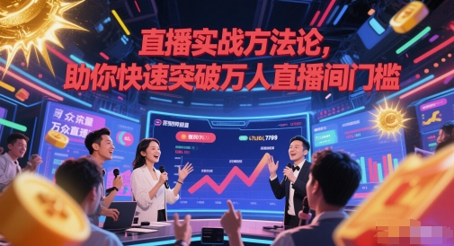 直播实战方法论，助你快速突破万人直播间门槛-七七项目网