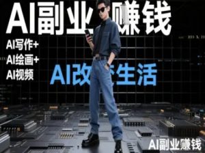 AI改变生活(Ai写作+AI绘画+Ai视频)，AI副业挣钱-七七项目网