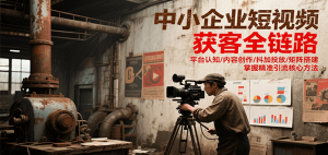 中小企业短视频获客全链路，平台认知/内容创作/抖加投放/矩阵搭建，精准引流核心方法-七七项目网