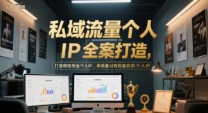 私域流量个人IP全案打造,打造特色专业个人IP,未来最值钱的是你的个人IP-七七项目网