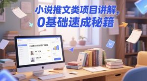小说推文类项目讲解，0 基础速成秘籍-七七项目网