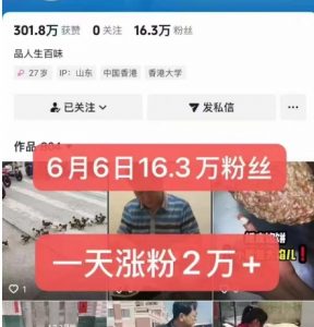 外面卖5000最新抖音搬运涨粉技术，新玩法，一分钟一条，一天涨粉2W，苹果安卓都可用-七七项目网