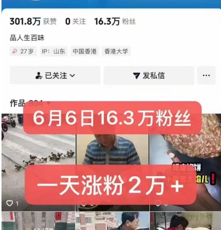 外面卖5000最新抖音搬运涨粉技术，新玩法，一分钟一条，一天涨粉2W，苹果安卓都可用-七七项目网