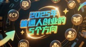 付费文章:2025年普通人创业的5个方向-七七项目网