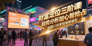 财富定位三阶课,趋势分析加心智抢占,附赠91种营销策略模型-七七项目网