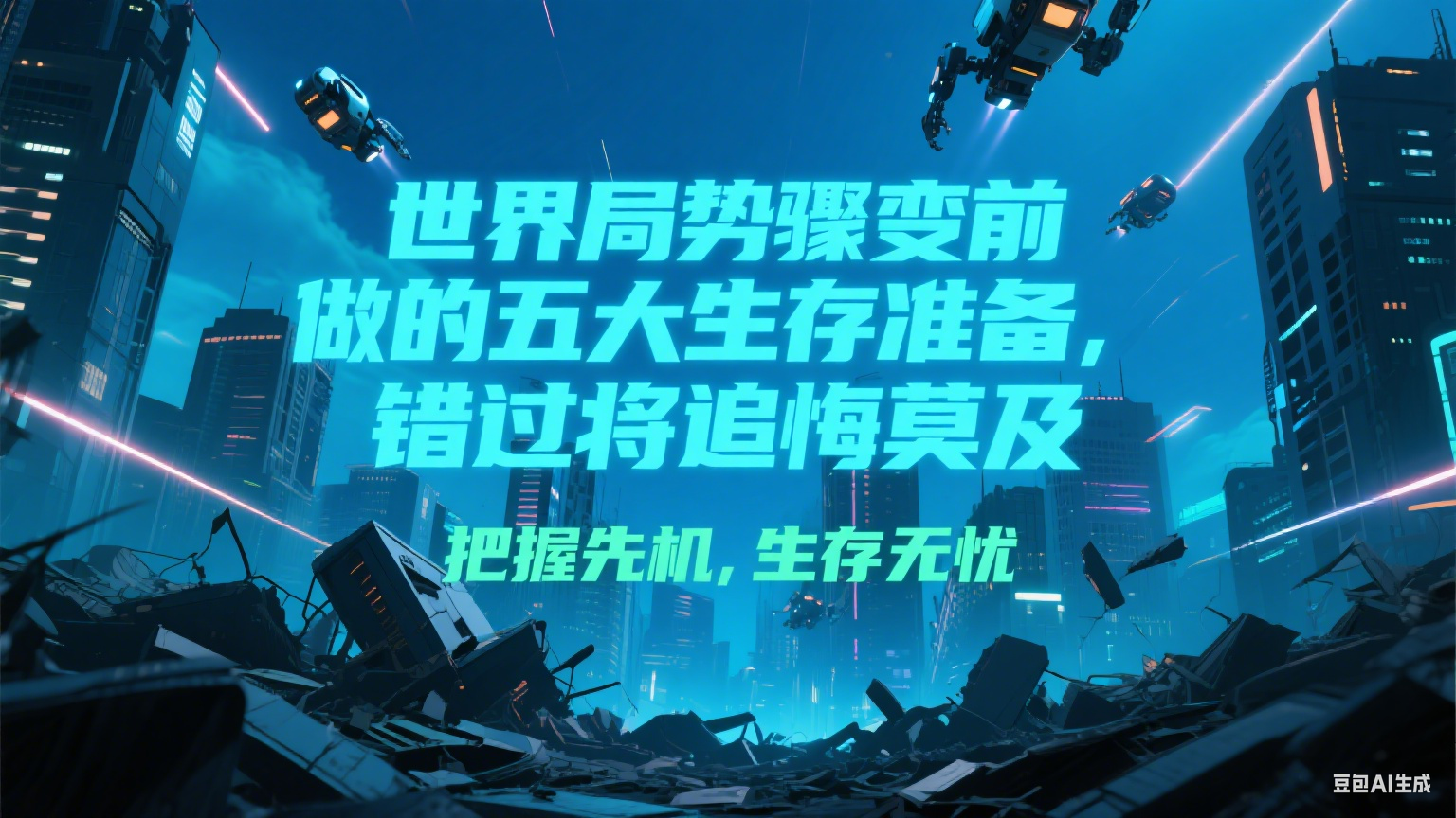 付费文章《世界局势骤变前必做的五大生存准备，错过将追悔莫及》-七七项目网