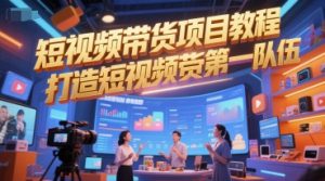 短视频带货项目教程，打造短视频带货第一队伍-七七项目网