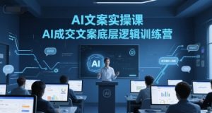 AI文案实操课，AI成交文案底层逻辑训练营-七七项目网