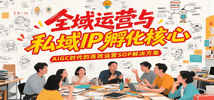 全域运营与私域IP孵化核心，AIGC时代的高效运营SOP解决方案-七七项目网