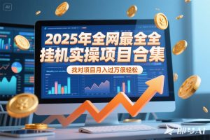 2025年挂机实操项目实操演练，挂机类型，AI直播类型，轻资产创业类型...-七七项目网