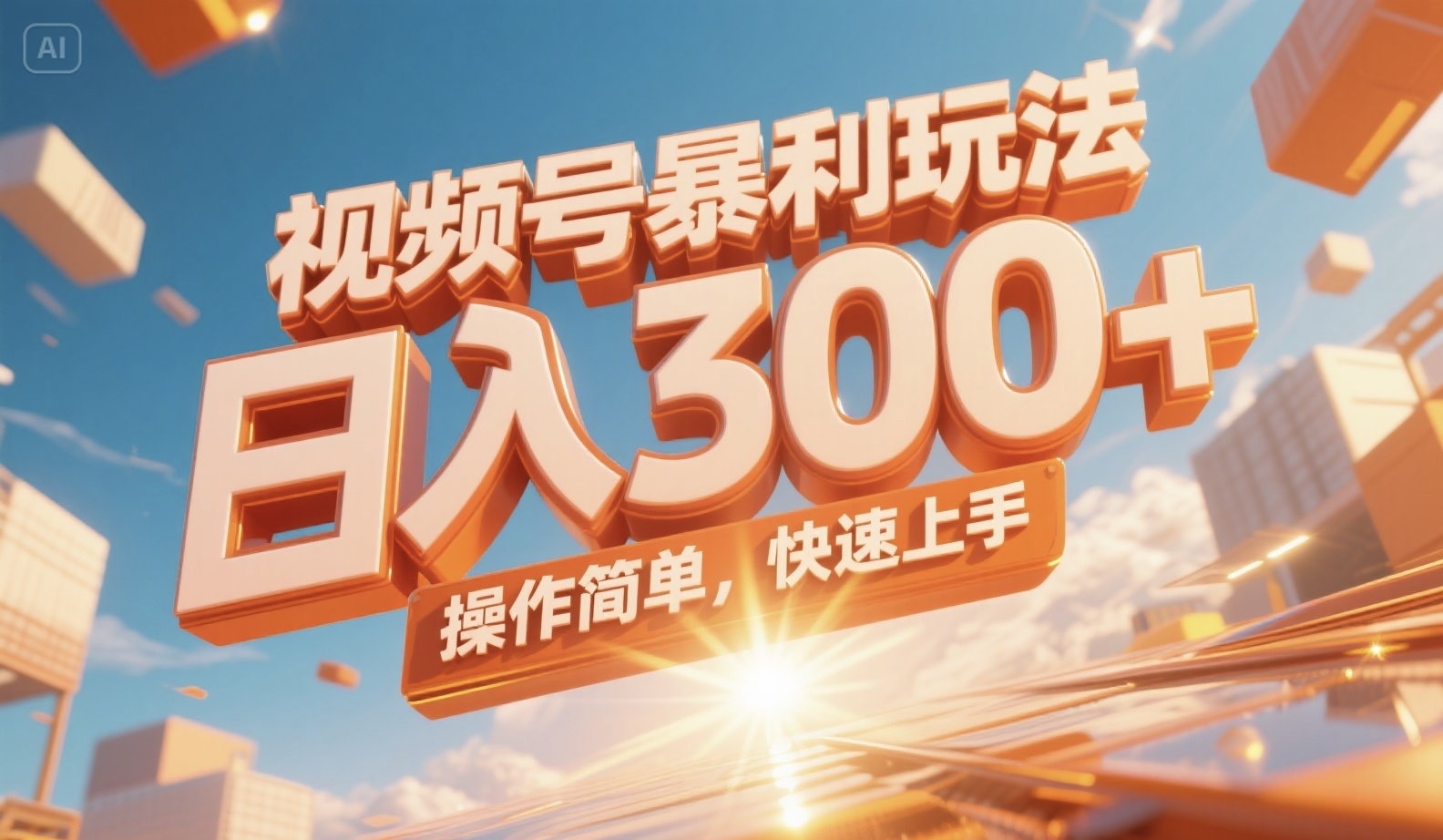 视频号暴利玩法，日入300+，操作简单，快速上手。-七七项目网