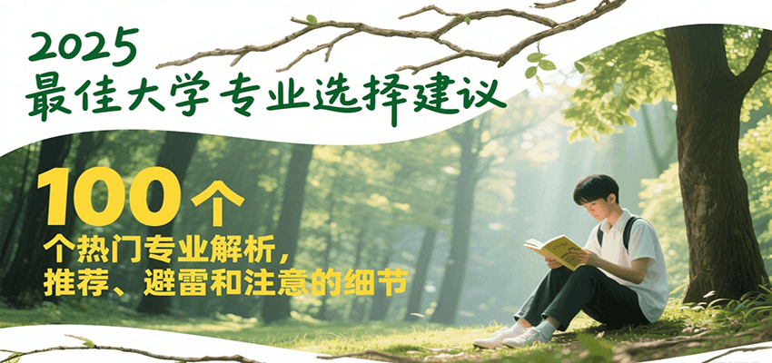 2025最佳大学专业选择建议，100个热门专业解析，推荐、避雷和注意的细节-七七项目网
