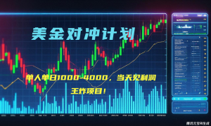 2025年最暴力项目“美金先登计划”最新最强对冲战法,每日实际收益1K-4K-七七项目网