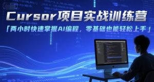 Cursor项目实战训练营,两小时快速掌握AI编程,零基础也能轻松上手-七七项目网