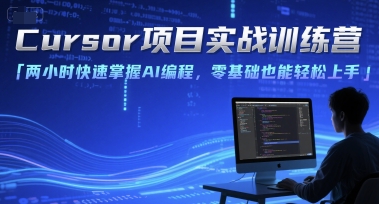 Cursor项目实战训练营，两小时快速掌握AI编程，零基础也能轻松上手-七七项目网