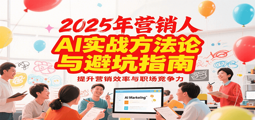 2025年营销实战方法论与避坑指南，利用AI提升营销效率与职场竞争力-七七项目网