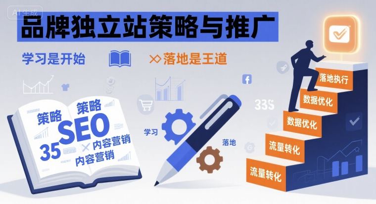 品牌独立站策略与推广，学习是开始，落地是王道-七七项目网
