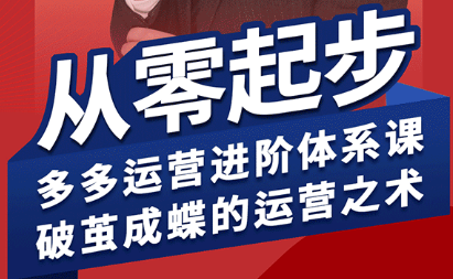 海神·拼多多运营进阶系统课(更新8月)-七七项目网