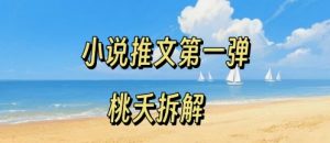 小说推文项目操作全流程第一弹,0粉就能做,门槛低非常适合新手-七七项目网