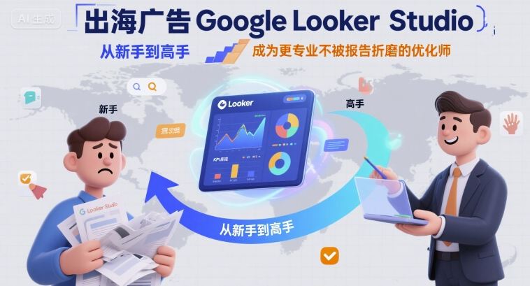 出海广告Google Looker Studio从新手到高手，成为更专业不被报告折磨的优化师-七七项目网