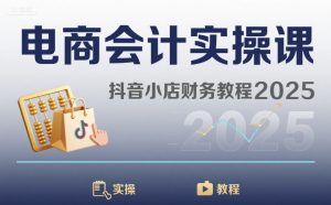 电商会计实操课-抖音小店财务教程2025-七七项目网